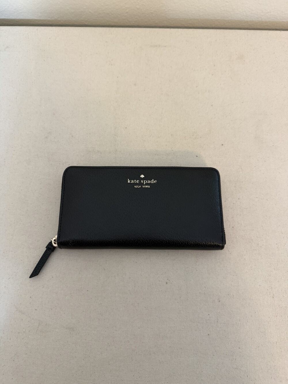 Kate Spade Black Full-Size Zip Around Wallet